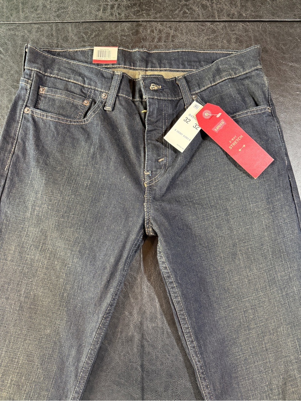 Levi's Men's Dark Blue Slim Straight Jeans 32x32